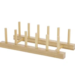 5five Encimera Y Lavavajillas>Portaplatos De Bambú 27.5x12x8.5Cm