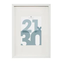 atmosphera Marcos Y Fotos>Portarretrato blanco MANU 21x30cm