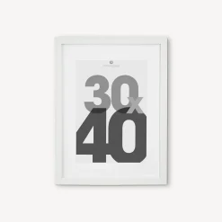 atmosphera Marcos Y Fotos>Portarretrato Eva Blanco 30x40Cm