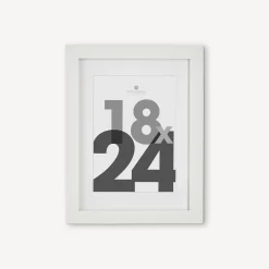 atmosphera Marcos Y Fotos>Portarretrato Eva Blanco 18x24Cm