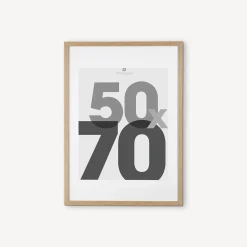 atmosphera Marcos Y Fotos>Portarretrato Eva Natural 50x70Cm