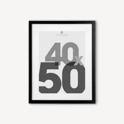 atmosphera Marcos Y Fotos>Portarretrato Eva Negro 40x50Cm