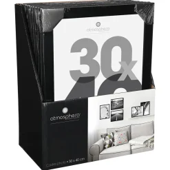 atmosphera Marcos Y Fotos>Portarretrato Lise Negro 30x40Cm