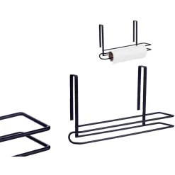 Servilleteros Y Portarollos>Portarrollos Cocina Negro Metálico