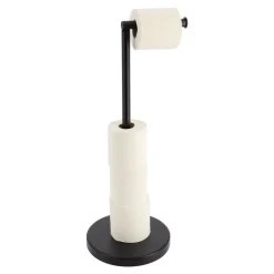 Soportes Papel Higiénico Y Portarrollos>Portarrollos De Papel Hig. Metal Negro