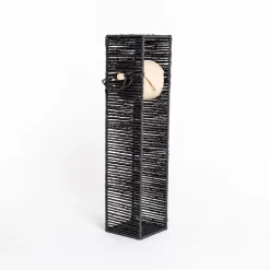 Accesorios De Baño>Portarrollos wc negro de cuerda