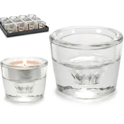 Portavelas Y Candelabros>Portavelas De Vidrio Redondo 6x6x4.5Cm