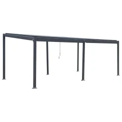 hespéride Pérgolas>Pérgola AVILA Gris Grafito 3.5x6M