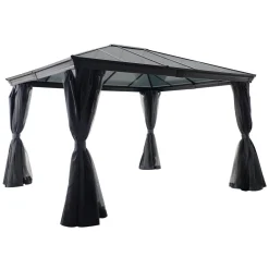 hespéride Pérgolas>Pérgola BELIZE gris graphite 3x3,6m