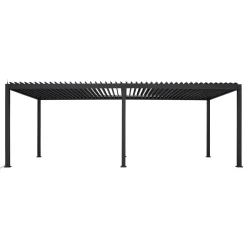 hespéride Pérgolas>Pérgola ÉVORA gris grafito 3.6x3.6m