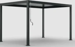 hespéride Pérgolas>Pérgola ÉVORA gris graphite 4x3m