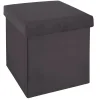 atmosphera Puff Y Banquitos|Estilo Contemporaneo>Puf C/Almacenaje Gris 38x38x38Cm