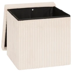 atmosphera Puff Y Banquitos|Estilo Contemporaneo>Puf con almacenaje marfil