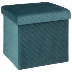 5five Puff Y Banquitos>Puf De Almacenaje Terciopelo 31x31Cm