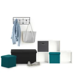 5five Puff Y Banquitos>Puf De Almacenaje Terciopelo 31x31Cm