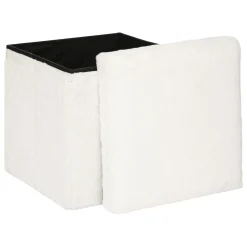 atmosphera Puff Y Banquitos|Estilo Contemporaneo>Puf De Pelo C/Almacenaje 38x38x38Cm