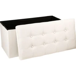 atmosphera Puff Y Banquitos|Estilo Rústico>Puf Doble Con Almacenaje 76x38x38Cm