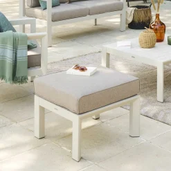 hespéride Sillas Y Pufs De Jardín>Puf Evasion Aluminio Arcilla