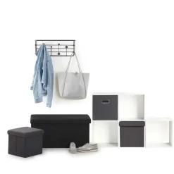 5five Puff Y Banquitos>Puf Gris Oscuro Mixmodul 31x31Cm