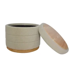 hôma Puff Y Banquitos|Estilo Contemporaneo>Puf/mesa BATH beige 44x56cm