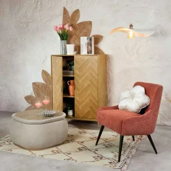 Puff Y Banquitos|Estilo Rústico>Puf/mesa de centro PHILIPE beige