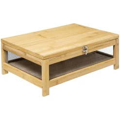 5five Cajas Y Frascos>Quesera Con Tabla De Bambú