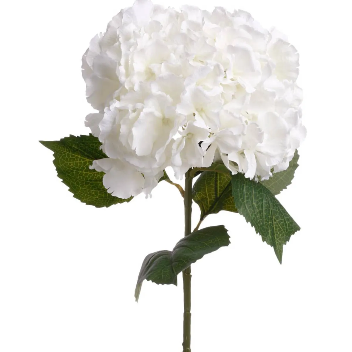 Plantas Y Flores Artificiales>Rama De Hortensia Blanca Artificial 83Cm