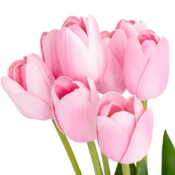 atmosphera Plantas Y Flores Artificiales>Ramo de 10 Tulipanes Rosas 48cm