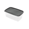 Tapas Y Cubiertas>Recipiente Rectangular Gris 4.5L