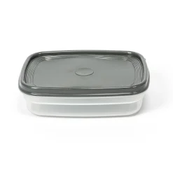 Tapas Y Cubiertas>Recipiente Rectangular Gris 0.8L