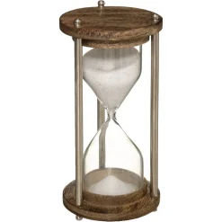 atmosphera Accesorios|Estilo Contemporaneo>Reloj De Arena Metal/Vidrio/Madera 15Cm