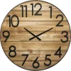 atmosphera Relojes>Reloj De Pared Abby 3D Marrón 70cm