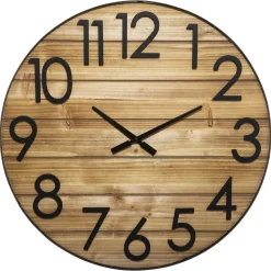 atmosphera Relojes>Reloj De Pared Abby 3D Marrón 70cm