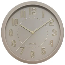 atmosphera Relojes>Reloj de pared ALIZEE taupe 30.5cm