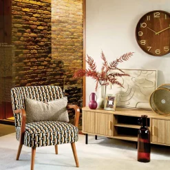 atmosphera Relojes>Reloj de pared de mdf y vidrio IVANA 55cm