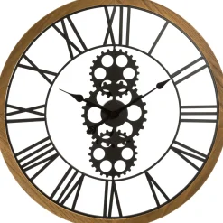 atmosphera Relojes>Reloj De Pared De Metal Y Madera