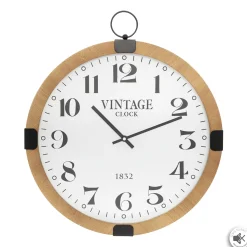 atmosphera Relojes|Estilo Industrial>Reloj De Pared Gousset Mdf 38Cm