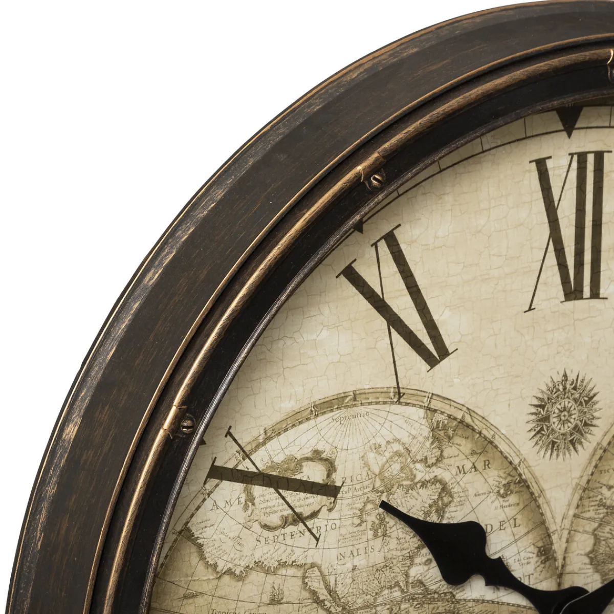 atmosphera Relojes>Reloj De Pared Mundo Plástico 51.5Cm