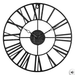 atmosphera Relojes>Reloj De Pared Vintage Negro 36.5Cm