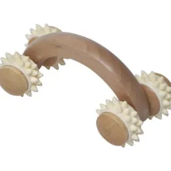 Accesorios De Baño>Rueda De Masaje Con Mango Madera Natural