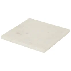 atmosphera Placas Calefactoras Y Tablas De Cortar>Salvamantel blanco de mármol 19x19cm
