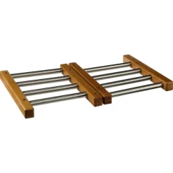 secret d'gourmet Placas Calefactoras Y Tablas De Cortar>Salvamantel Extensible Bambú+Acero Inox.