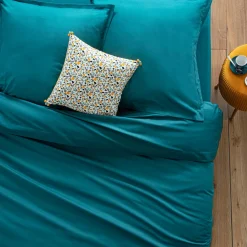 atmosphera Sábanas Y Protectores>Sábana bajera ajustable azul 140x190cm