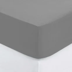 atmosphera Sábanas Y Protectores>Sábana bajera ajustable gris 140x190cm