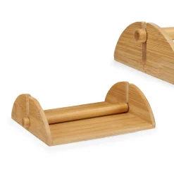 Servilleteros Y Portarollos>Servilletero De Bambú 18x21x6.8Cm