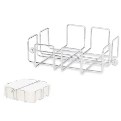 Servilleteros Y Portarollos>Servilletero Metal Cromado 19x19x6.5Cm