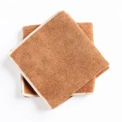 Fregonas Y Paños>Set 3 bayas microfibra terracota 34x34cm