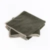 Fregonas Y Paños>Set 3 bayas microfibra verde caqui 34x34cm