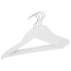 Niños atmosphera4kids Almacenamiento>Set 4 Perchas Blancas De Madera
