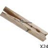 5five Auxiliares De Limpieza>Set 24 Pinzas De Madera Para Ropa